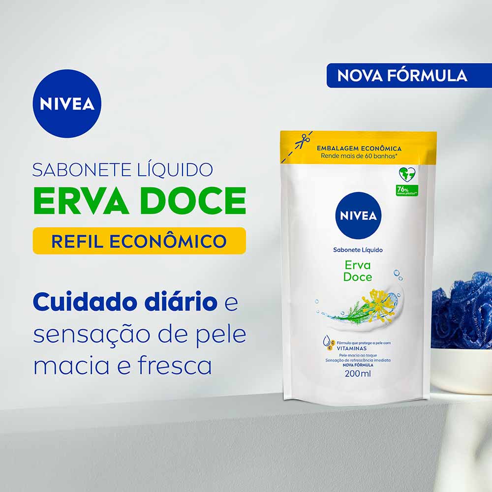 Sabonete Líquido NIVEA Erva Doce Refil